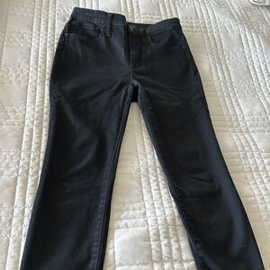 J crew high waisted toothpick black jeans
